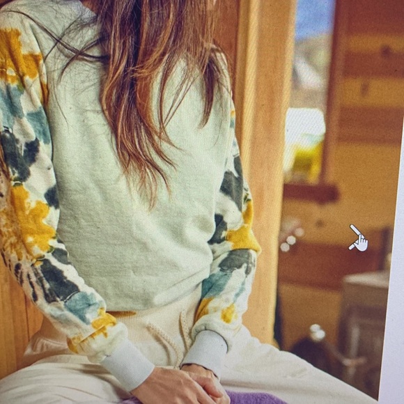 Jungmaven stained glass alpine raglan sweatshirt small clay green/mint - Picture 5 of 15